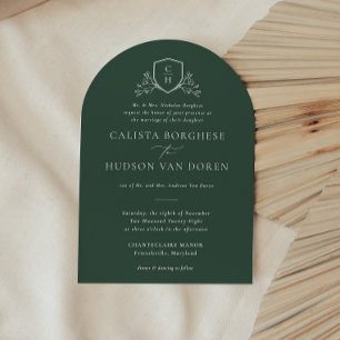 BRUNSWICK WAPPEN Green Wedding Einladung