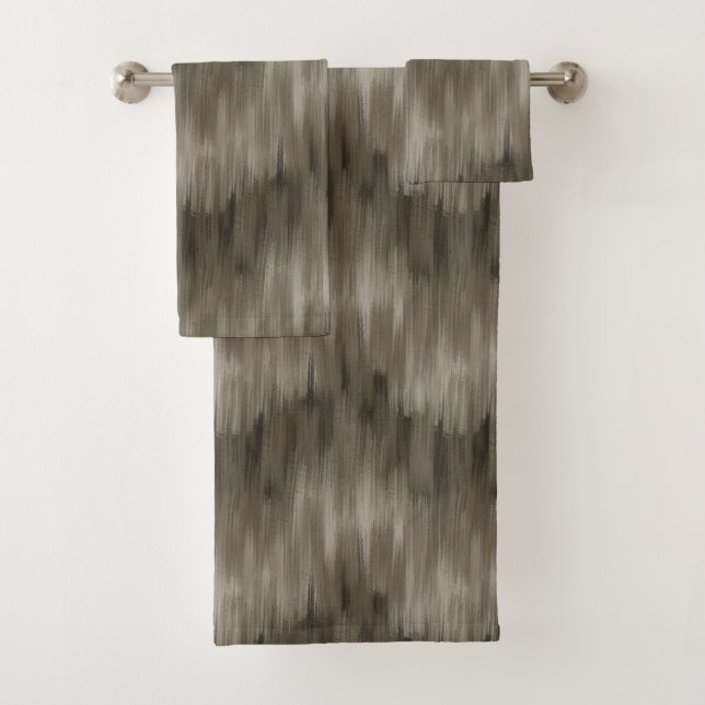 Brush Abstrait, brun monochrome (En situation)