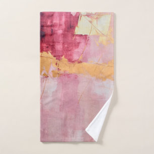 Brush artistique touche or et rose
