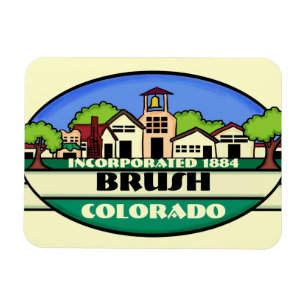 Brush Colorado Souvenirmagnet Magnet