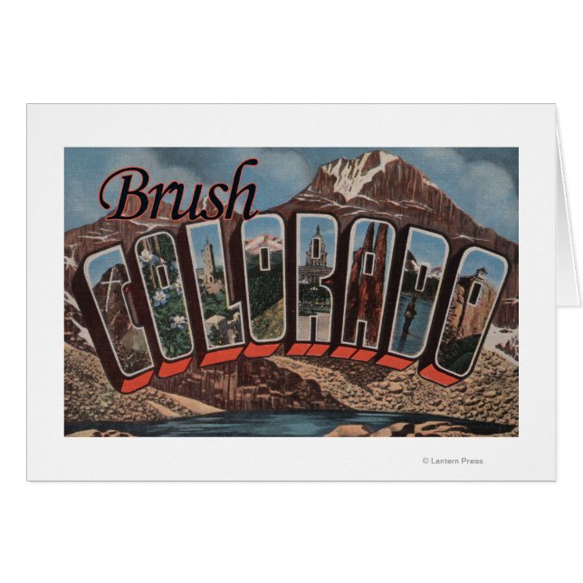 Brush, ColoradoGroße BuchstabenszenenBrush, CO (Vorderseite (Horizontal))