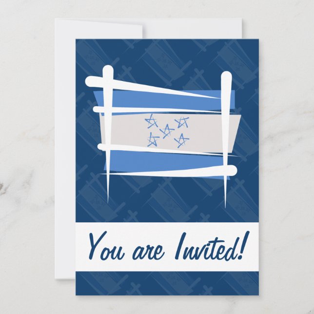 Brush-Fahne Einladung (Vorderseite)