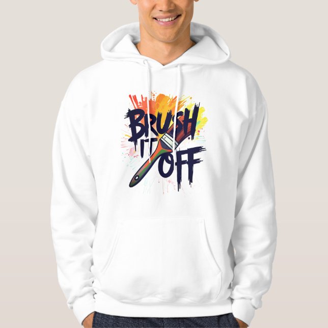 Brush it off hoodie for mens (Vorderseite)
