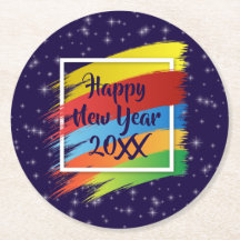 Brush Schlaganfälle Happy New Year 20xx Party