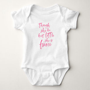 Brush Script Little Aber Fierce William Shakespear Baby Strampler