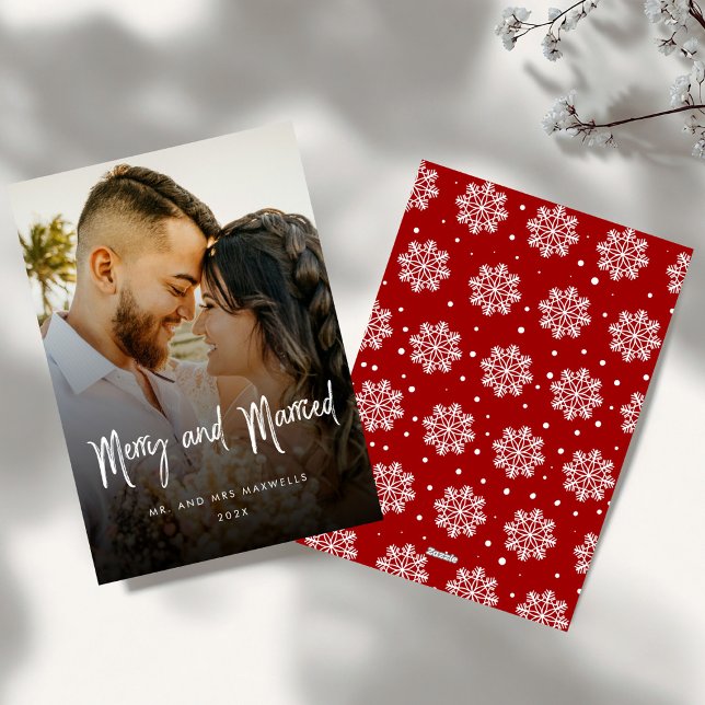 Brush Script Merry & Married Couples Weihnachten (Von Creator hochgeladen)