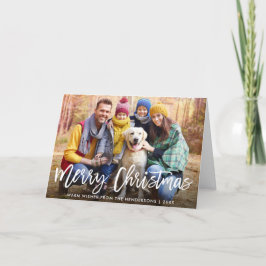 Brush Script Star Foto Frohe Weihnachten geklappt