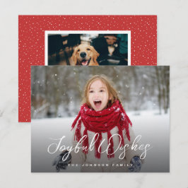 Brush Script Voll Foto Weihnachten