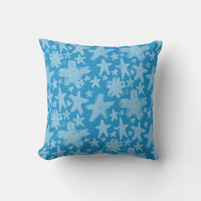 Brush Stars Muster Kissen (Vorderseite)