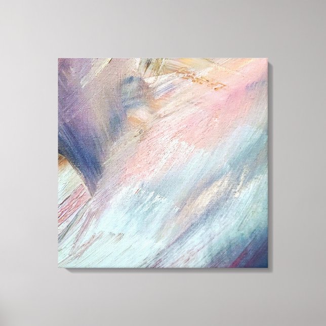 Brush Stroke Abstrakt Leinwanddruck (Vorderseite)