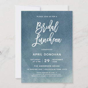 Brush Typografie Bridal Luncheon Einladung