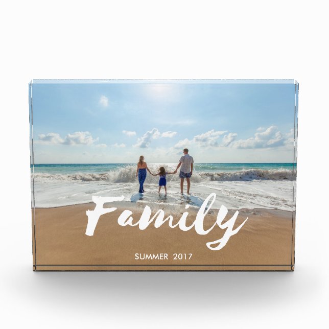 Brush Typografie Fotoblock (Vorderseite)