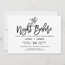 Brush Typografy Probe Dinner Einladung