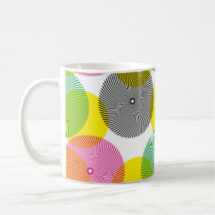 Brush Zigzags: Handgezeichnetes Muster Kaffeetasse