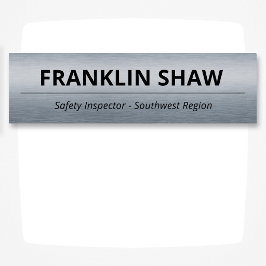 Brushed Charcoal Company Professional ID Namensschild