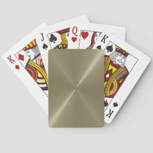 Brushed Gold Metal Playing Cards Spielkarten