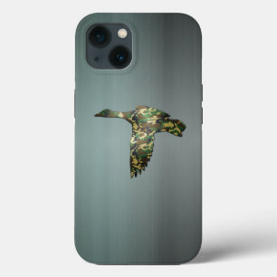 Brushed Gun Metal Camouflage Mallard Duck in Fligh Case-Mate iPhone Hülle