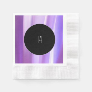 Brushed Petals Lavender Paper Napkin   Elegant Flo Serviette