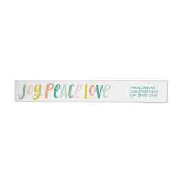 Brushhub Joy Peace Liebe Wraparound Labels