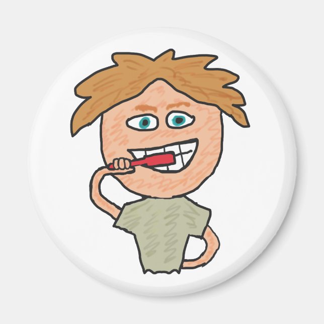 Brushing Teeth Magnet (Vorne)