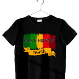  Brushstroke Black History Heritage Month  T-Shirt