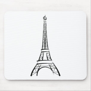 Brushstroke Eiffel Tower Mousepad