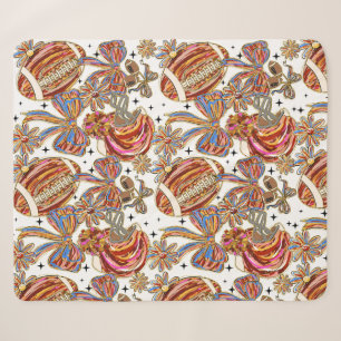 Brushstroke Football Coquette Sherpadecke