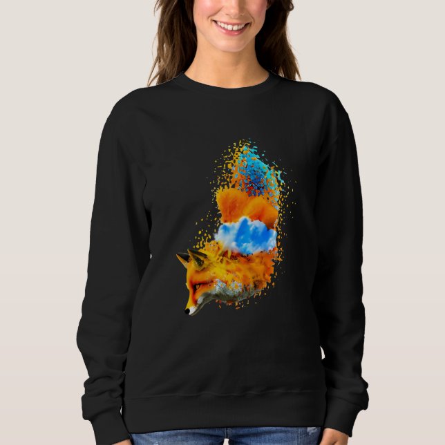 Brushstroke Fox Sweatshirt (Vorderseite)