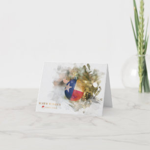Brushstroke Texas Flag Weihnachtsschmuck Art Holi Feiertagskarte
