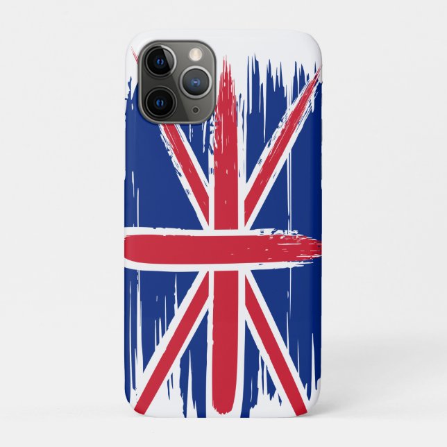 Brushstroke UK Union Jack Flag Case-Mate iPhone Hülle (Rückseite)