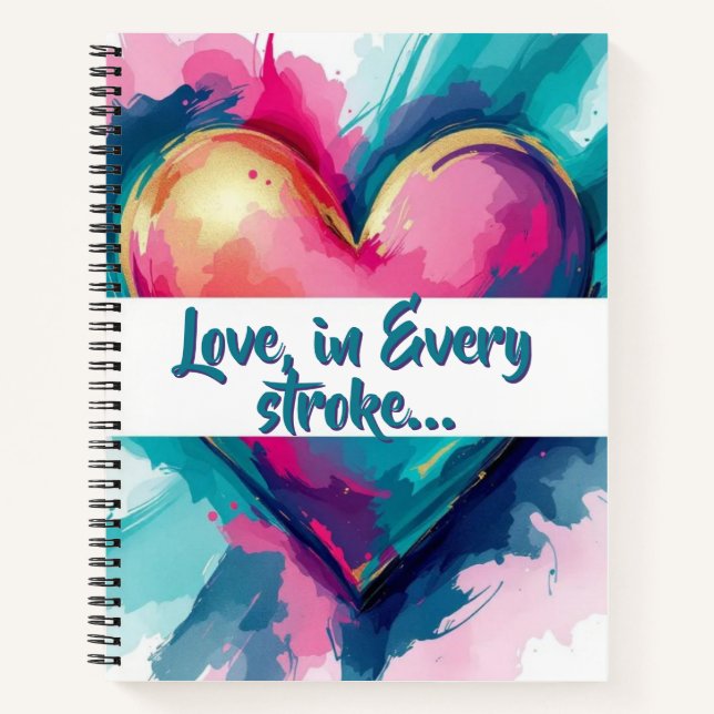 Brushstrokes of Emotion Notizbuch (Vorderseite)