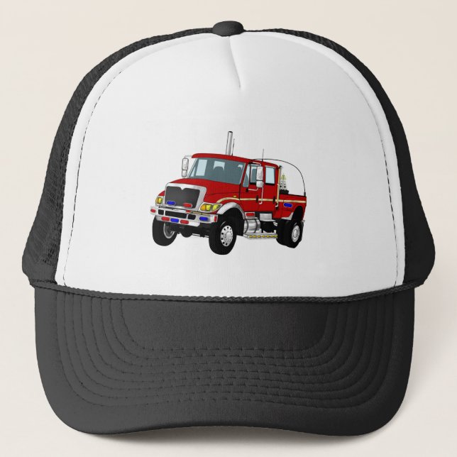 BrushTruckRed Truckerkappe (Vorderseite)
