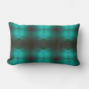 BrushTurquoise Lumbar Lai oreiller
