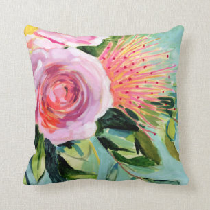Brushy Floral I Kissen