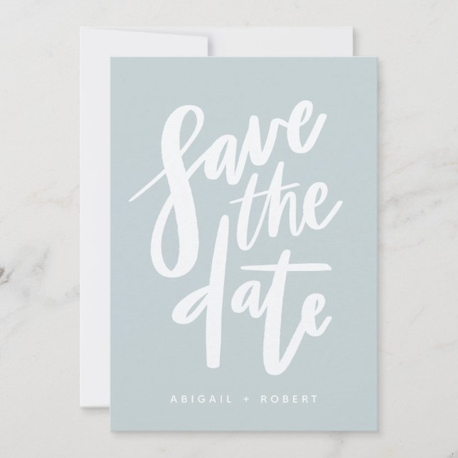 BRUSHY SCRIPT SAVE THE DATE (Vorderseite)