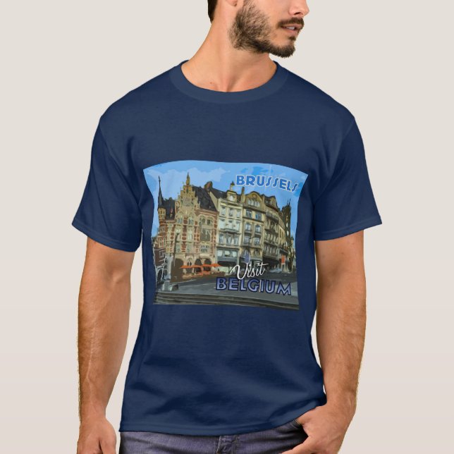 Brüssel, aus der Serie Visit.. T-Shirt (Vorderseite)