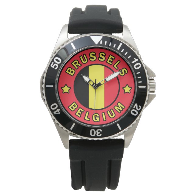 Brüssel Belgien Armbanduhr (Vorderseite)