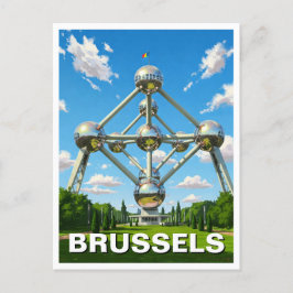 Brüssel Belgien Atomium Travel Postkarte