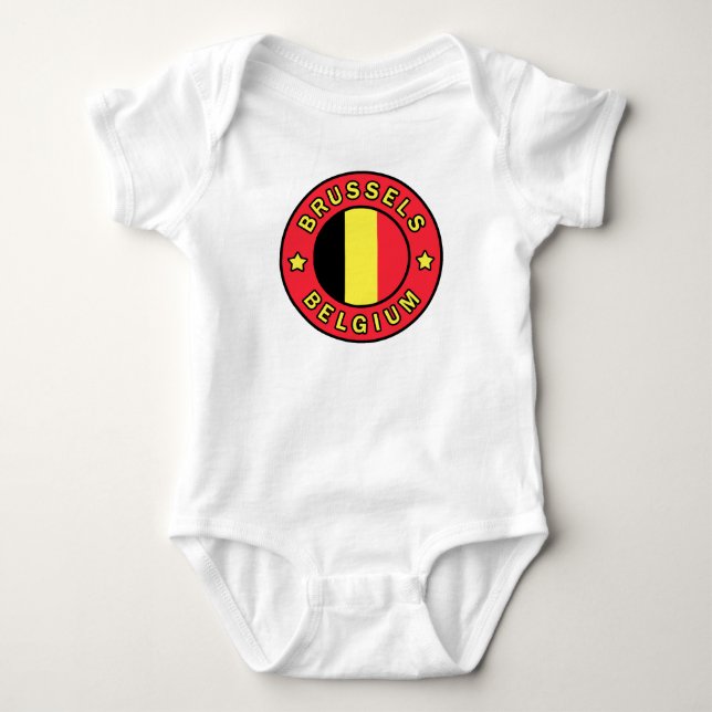 Brüssel Belgien Baby Strampler (Vorderseite)