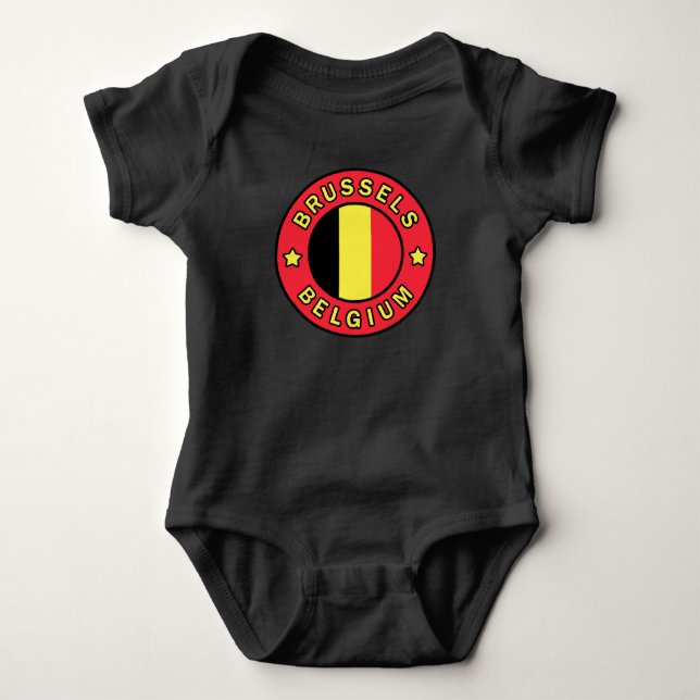 Brüssel Belgien Baby Strampler (Vorderseite)