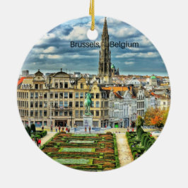 Brüssel, Belgien - City-Foto Keramik Ornament