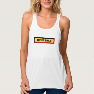 Brüssel: Belgien - Flaggenfarben Tank Top