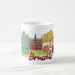 Brüssel Belgien Kaffeetasse