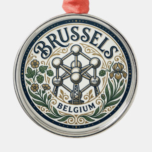 Brüssel Belgien Ornament Aus Metall