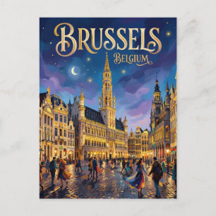 Brüssel Belgien Postkarte