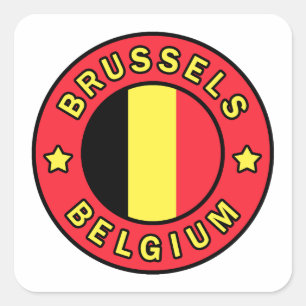 Brüssel Belgien Quadratischer Aufkleber
