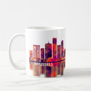 Brüssel Belgien Skyline Kaffeetasse