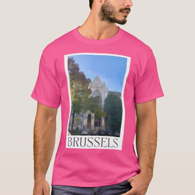 Brüssel Belgien T-Shirt (Vorderseite)
