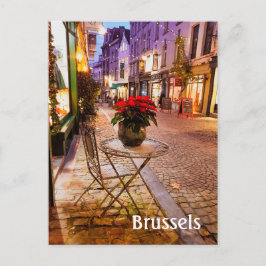 Brüssel Belgien Weihnachts-Foto Postkarte
