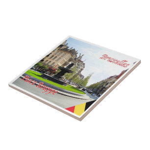 BRÜSSEL BRUXELLES Place Rouppe and Avenue Fliese